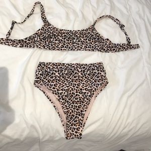 Cheetah high waisted bikini